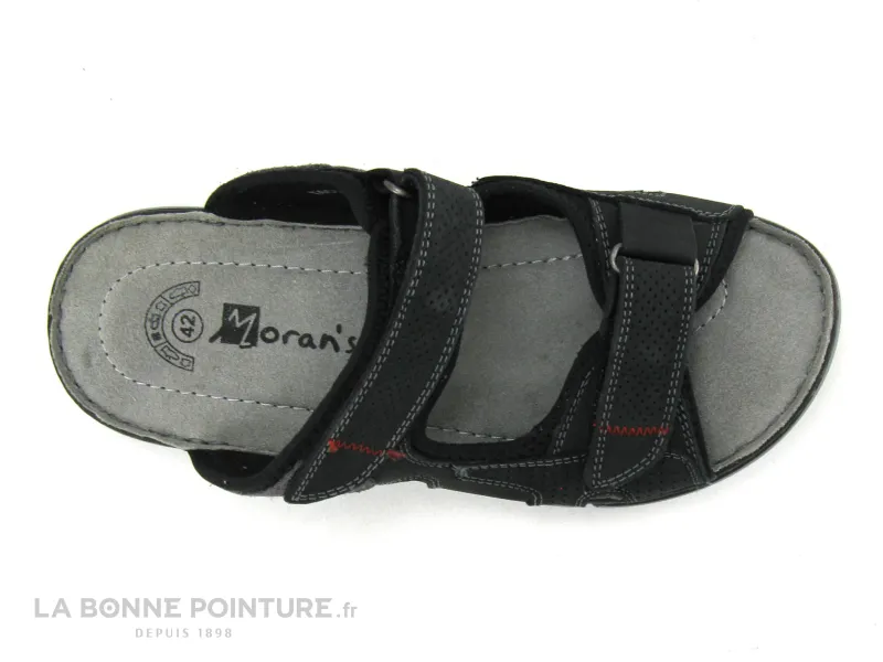 Achat chaussures Moran's Homme Mule Sabot et Tong, vente Morans TACTION noir - Mule Homme cuir noir - 2 scratches