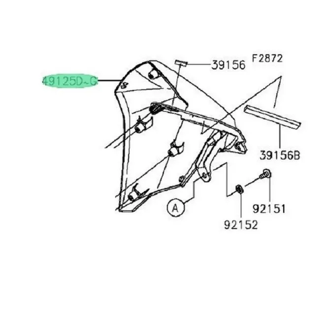 Achat ecope,droit,pswhite  KAWASAKI  MOTOSHOP 35