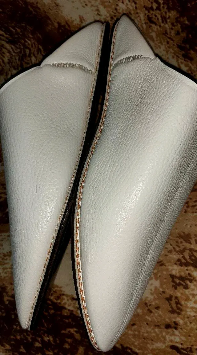 Babouche à coutures-main double Fil