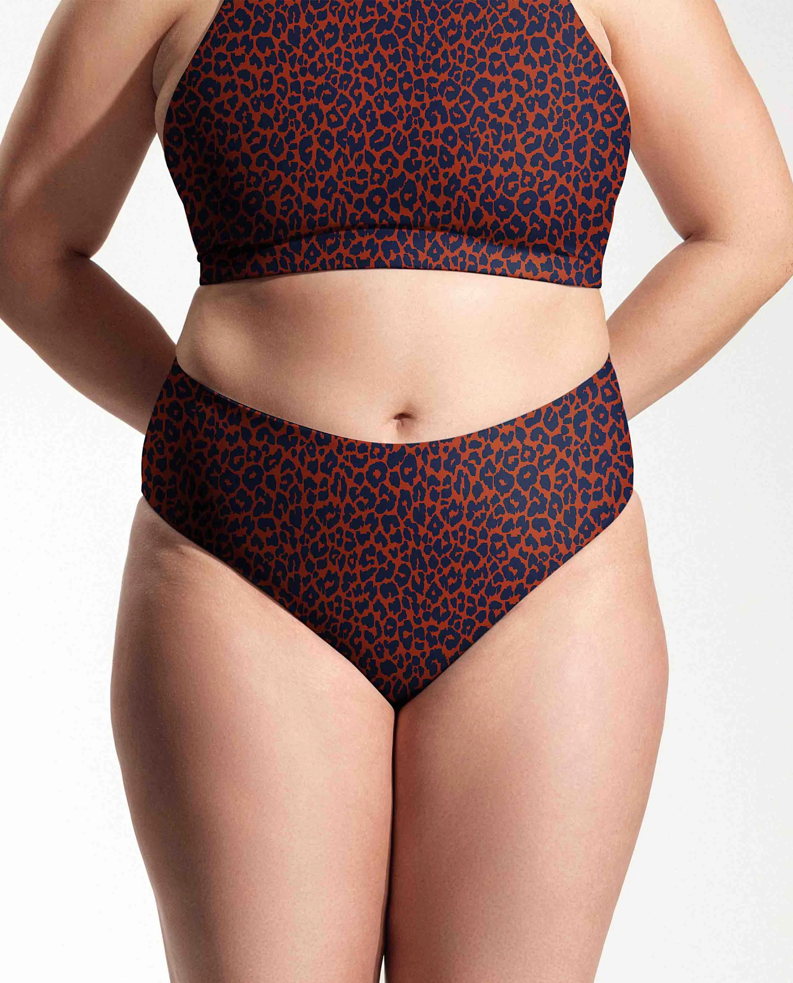 Bas de maillot taille haute recyclé