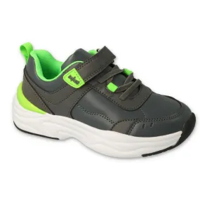 Befado chaussures pour jeunes 516Q259 gris vert
