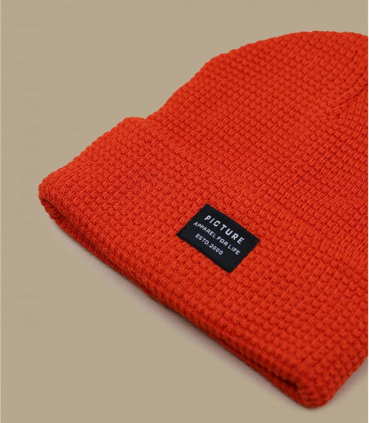bonnet revers orange - York Beanie orange Picture : Headict