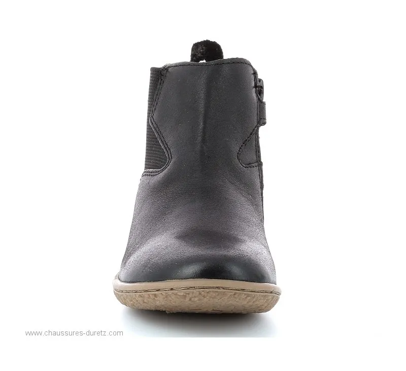 Boots  Kickers VERMILLON Noir / Argent 