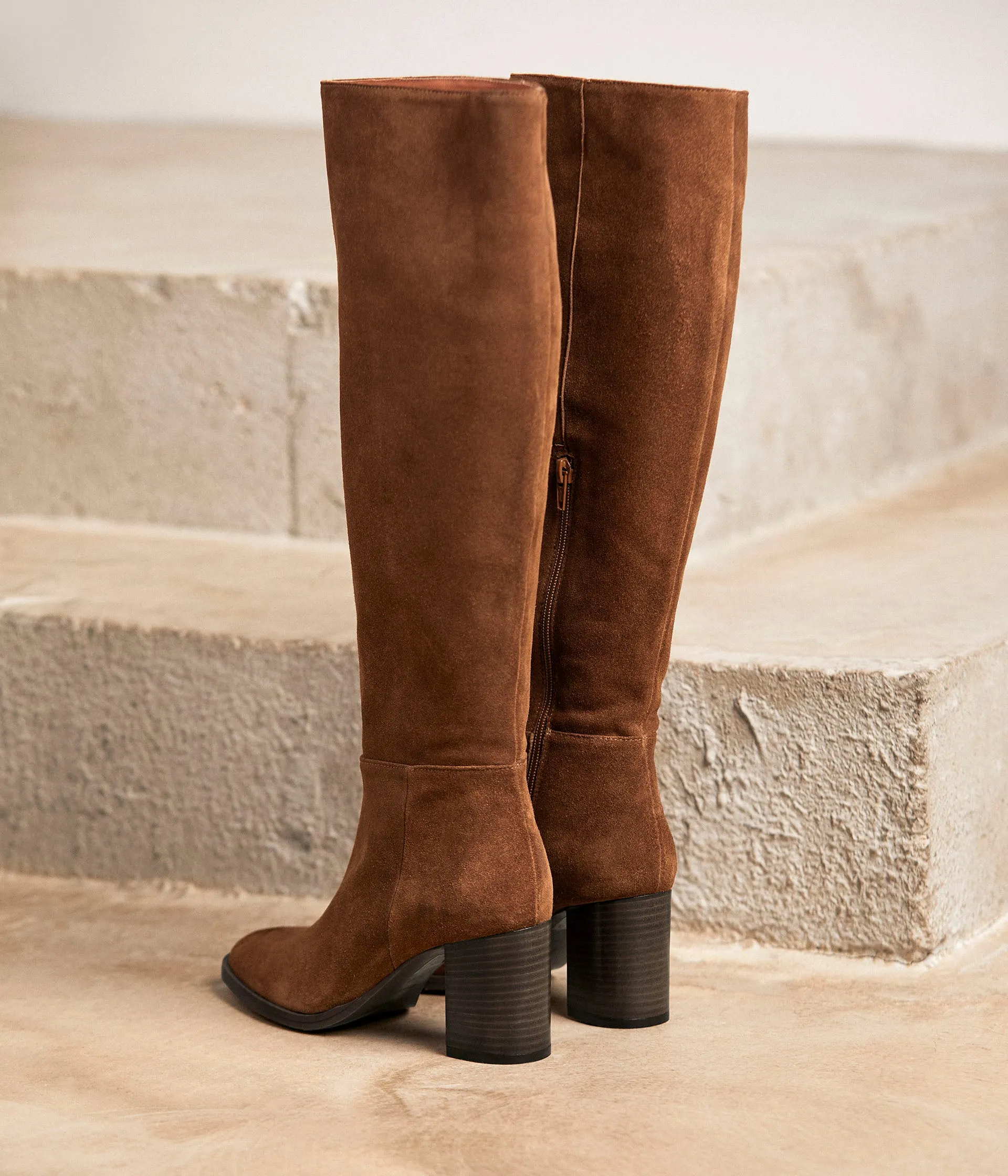 Bottes cuir velours Arwenn