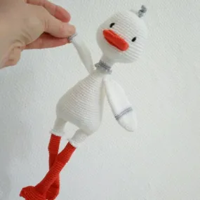 Canard doudou fait main en coton