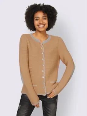 Cardigan jolie structure tricot