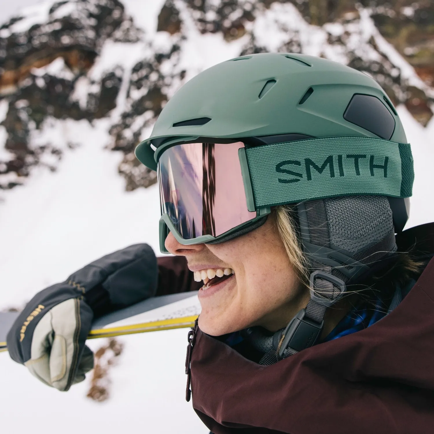 Casque de Ski Smith Unisex Nexus Matte Alpine Green / Slate
