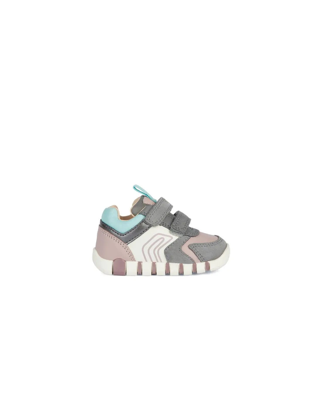 Chaussures Geox Iupidoo Girl Grey/Old Rose