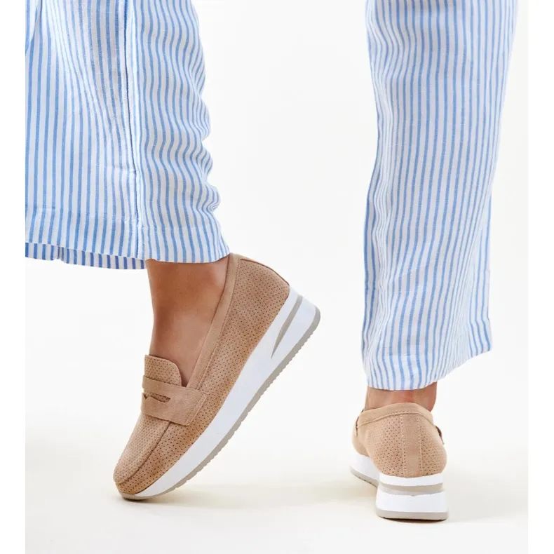 Chaussures Muna perforées marron brun