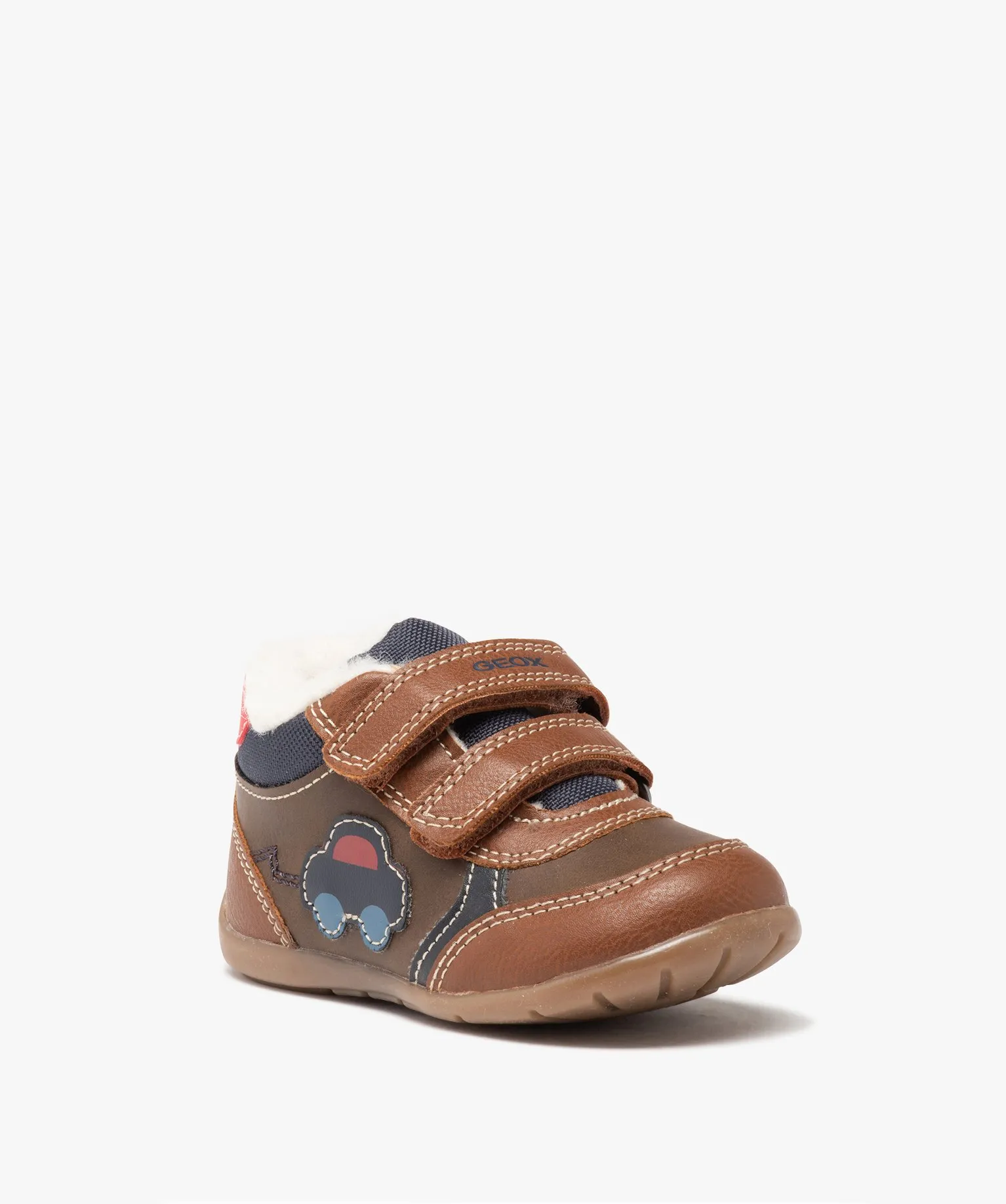 Chaussures premiers pas bébé garçon fourrées - Geox marron