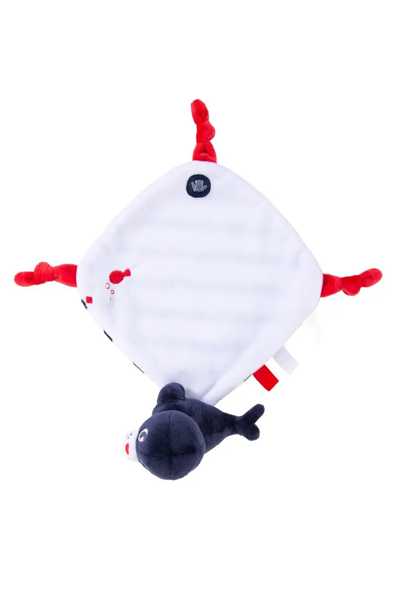 Doudou phoque - velours et coton