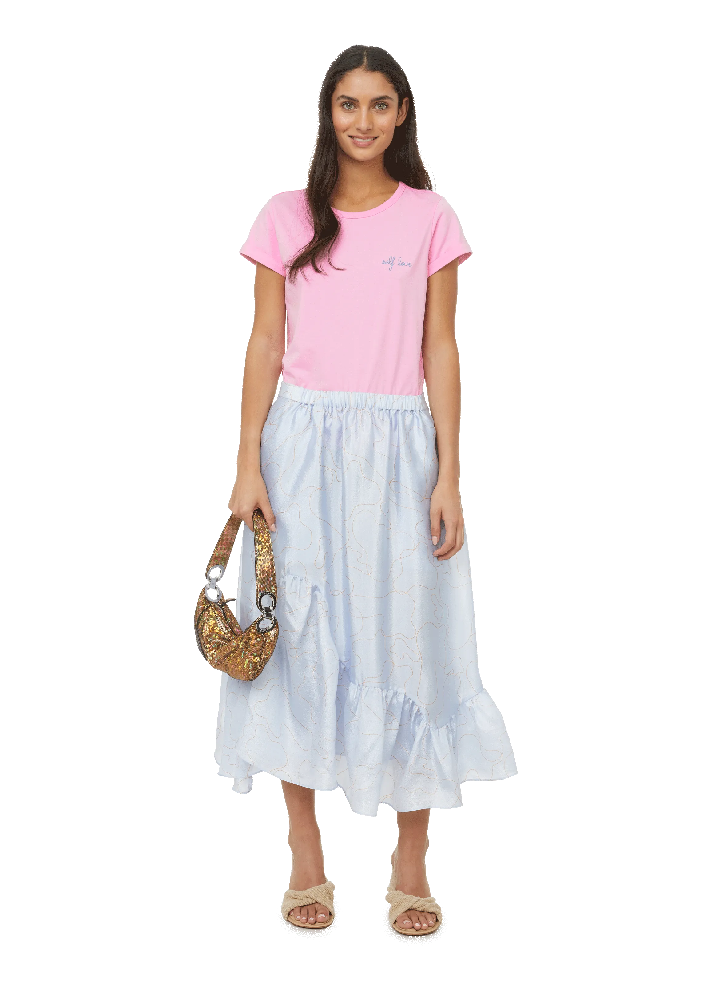 JUPE STONE EN POLYESTER RECYCLé MéLANGé - BAUM UND PFERDGARTEN pour FEMME | Printemps