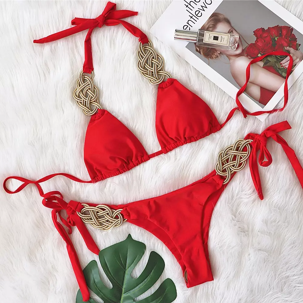 Maillot de bain avec tresse