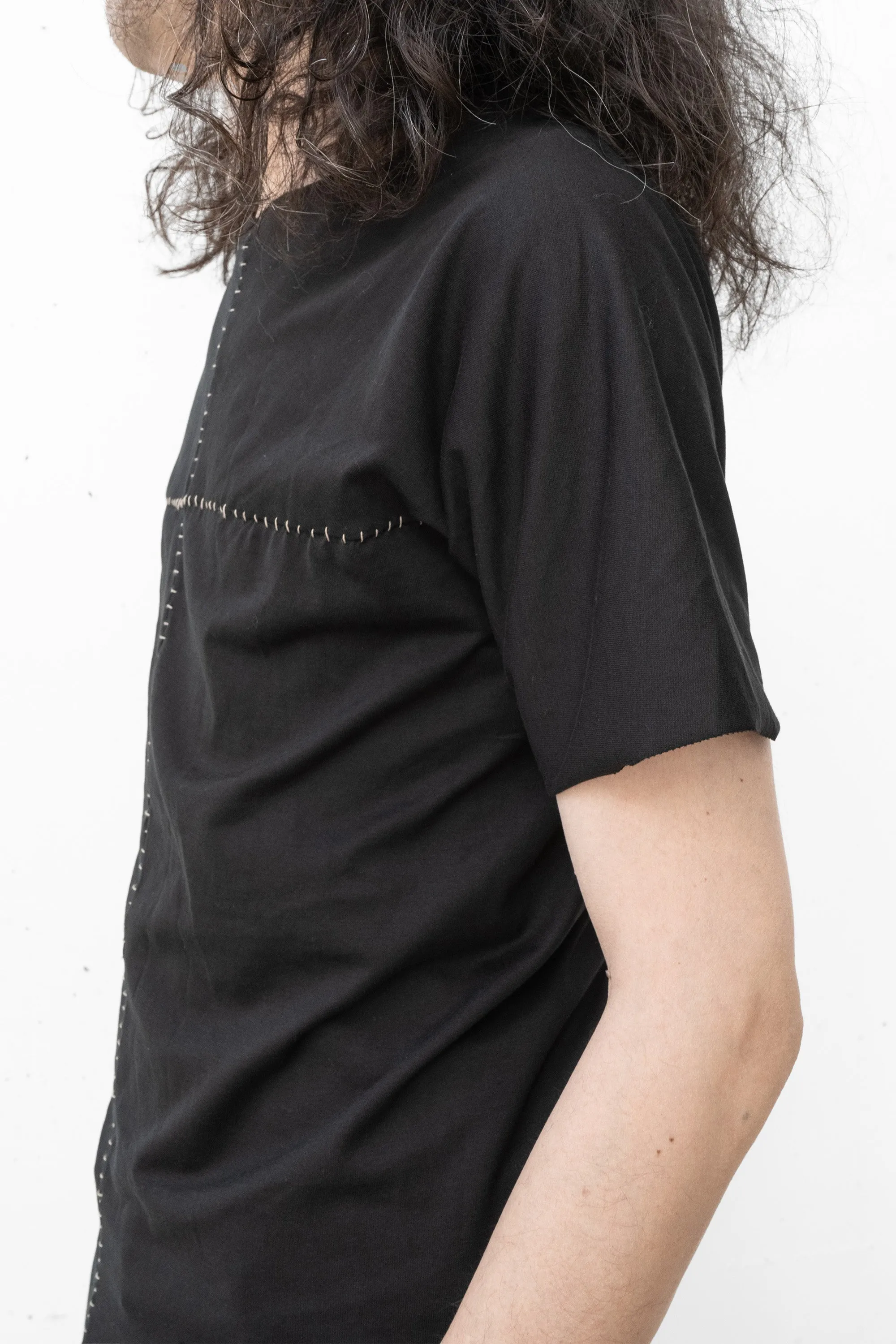 m.a+/T211C-CM JCL10 hand stitched one piece short sleeve t-shirt
