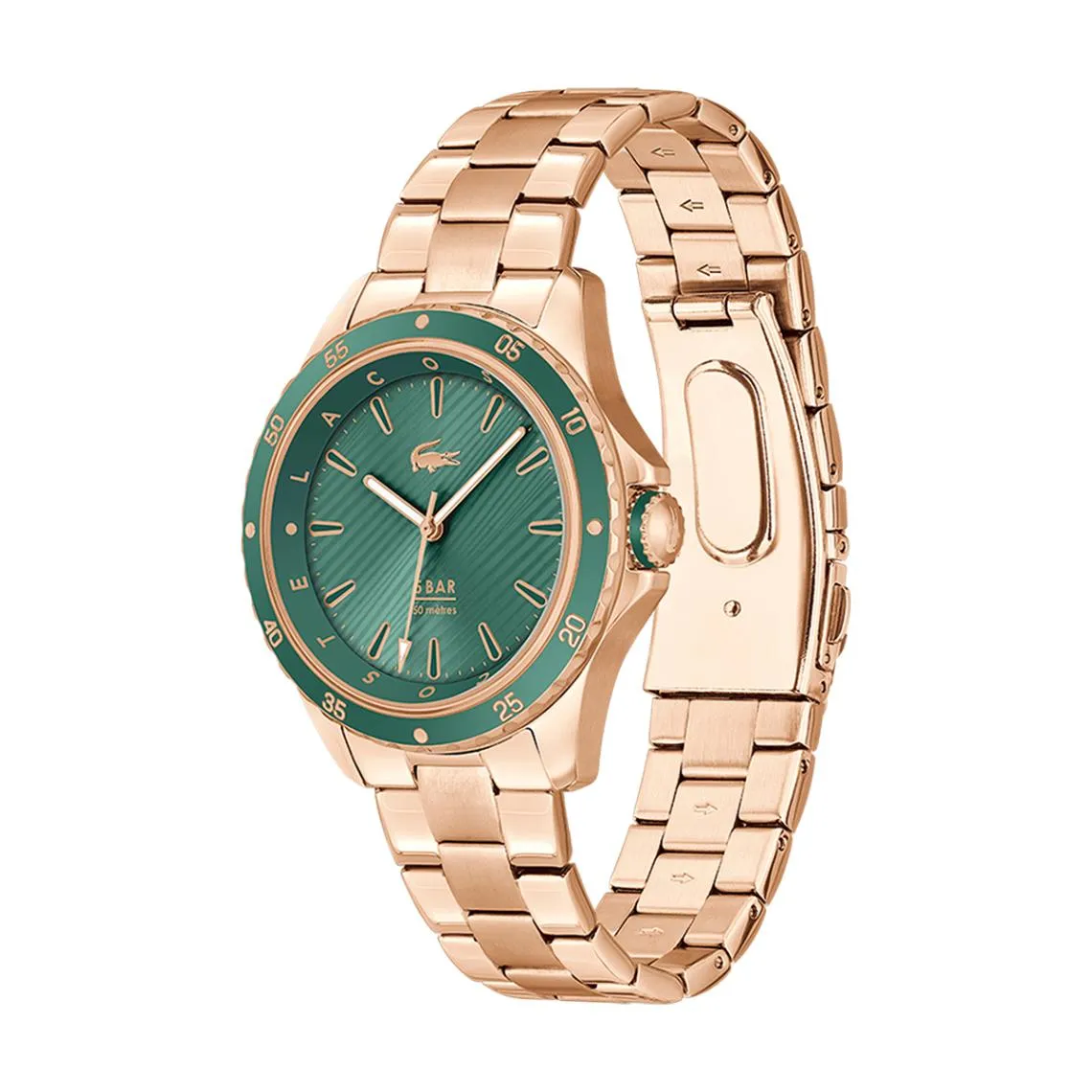 Montre Femme Lacoste Santorini - 2001372 Bracelet Acier Doré rose | 3 Suisses