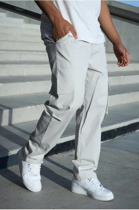 Pantalon cargo gris