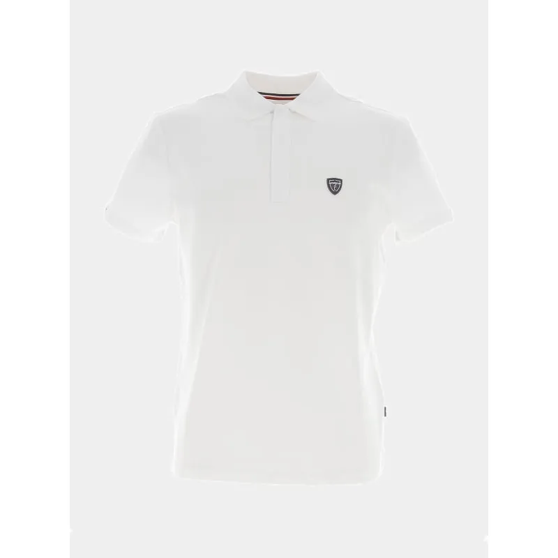 Polo micro print blanc homme - Tommy Hilfiger | wimod