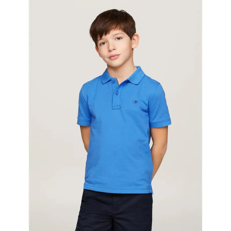 Polo uni flag bleu garçon - Tommy Hilfiger | wimod
