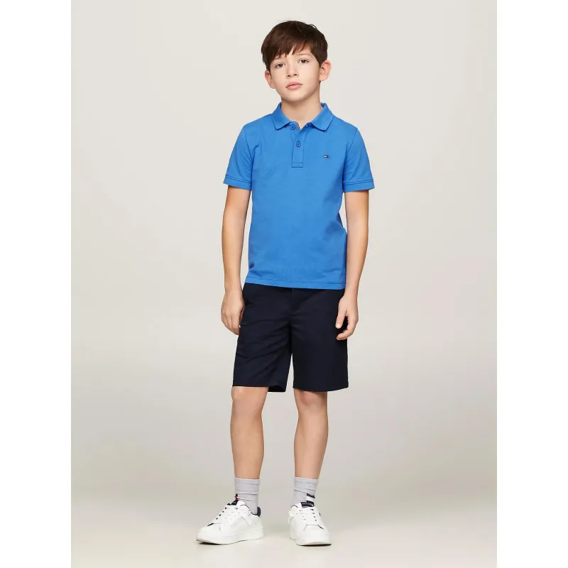Polo uni flag bleu garçon - Tommy Hilfiger | wimod