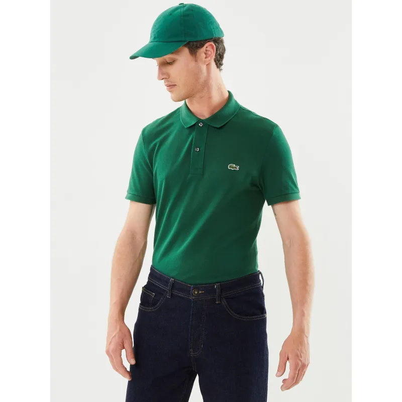 Polo uni regular fit stretch blanc homme - Lacoste | wimod