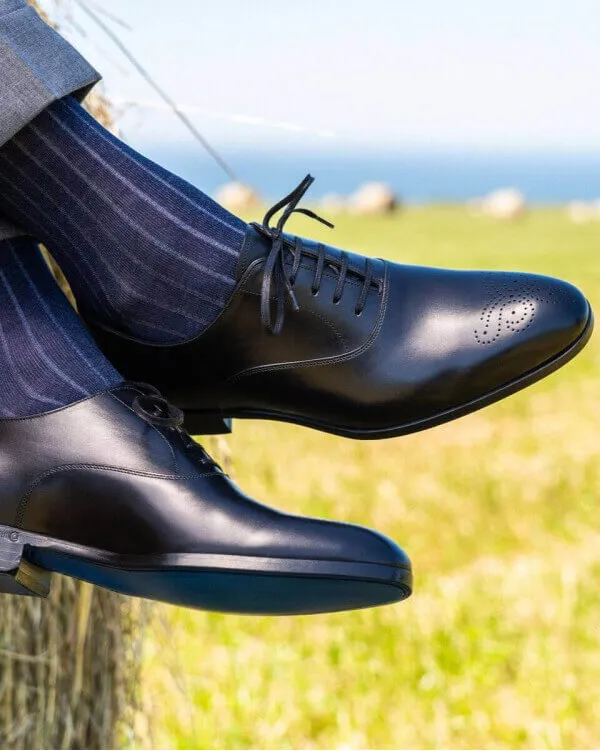 Richelieu homme bout fleuri | Chaussures richelieu cuir | In Corio