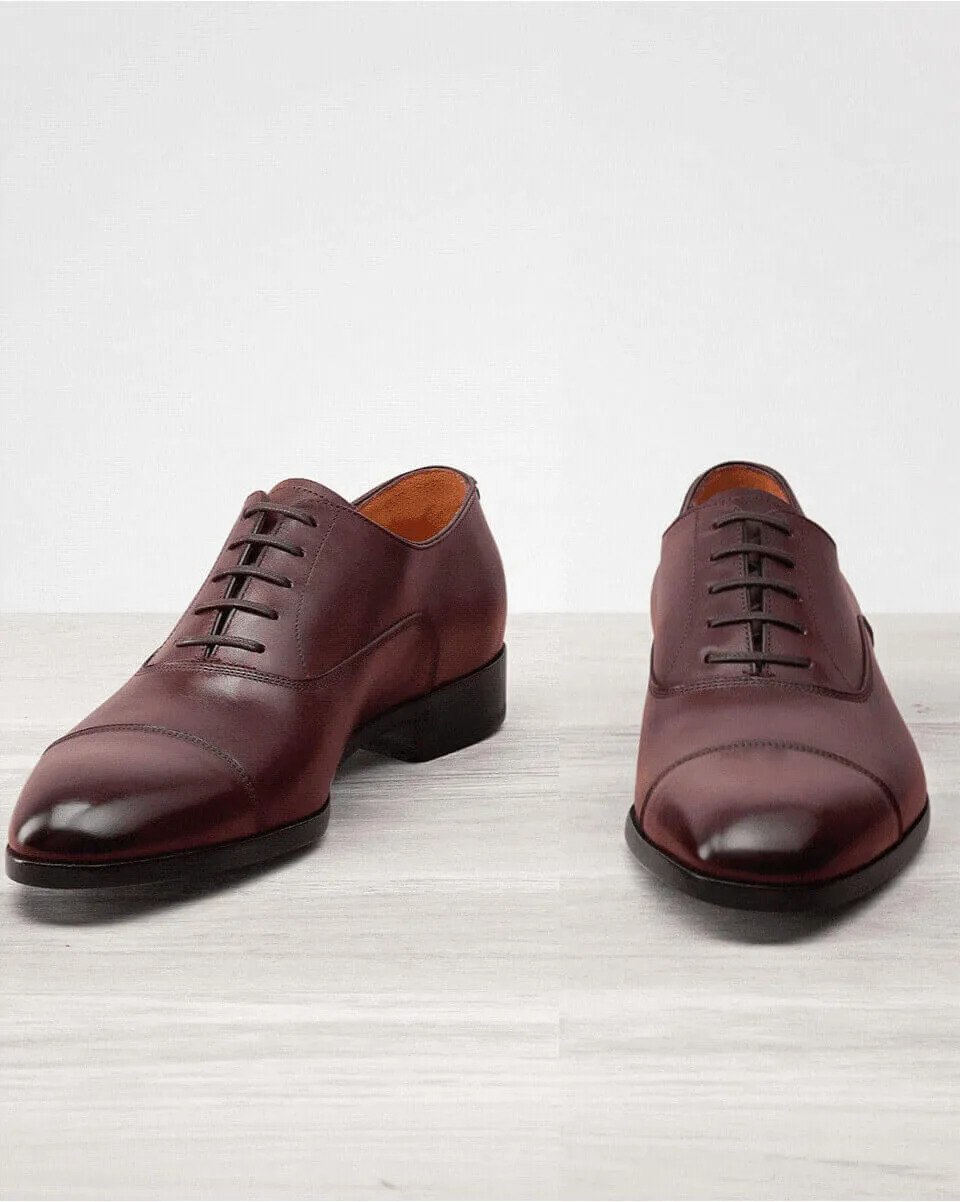 Richelieu homme cuir bordeaux | Chaussures richelieu | In Corio