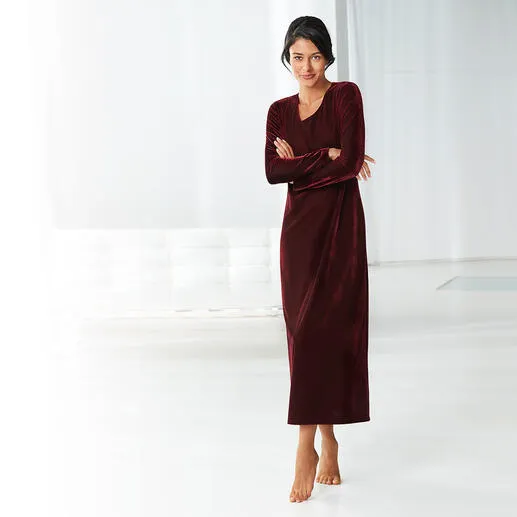 Robe 24 heures en velours ras