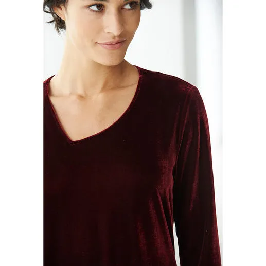 Robe 24 heures en velours ras