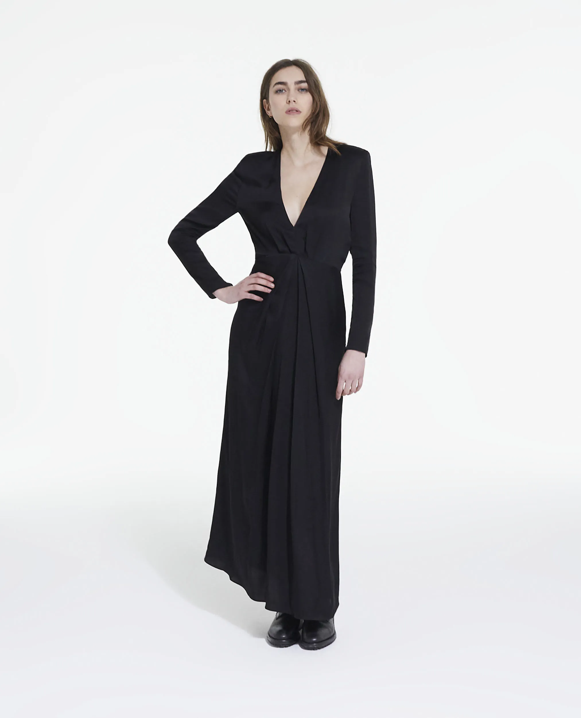 Robe longue noire