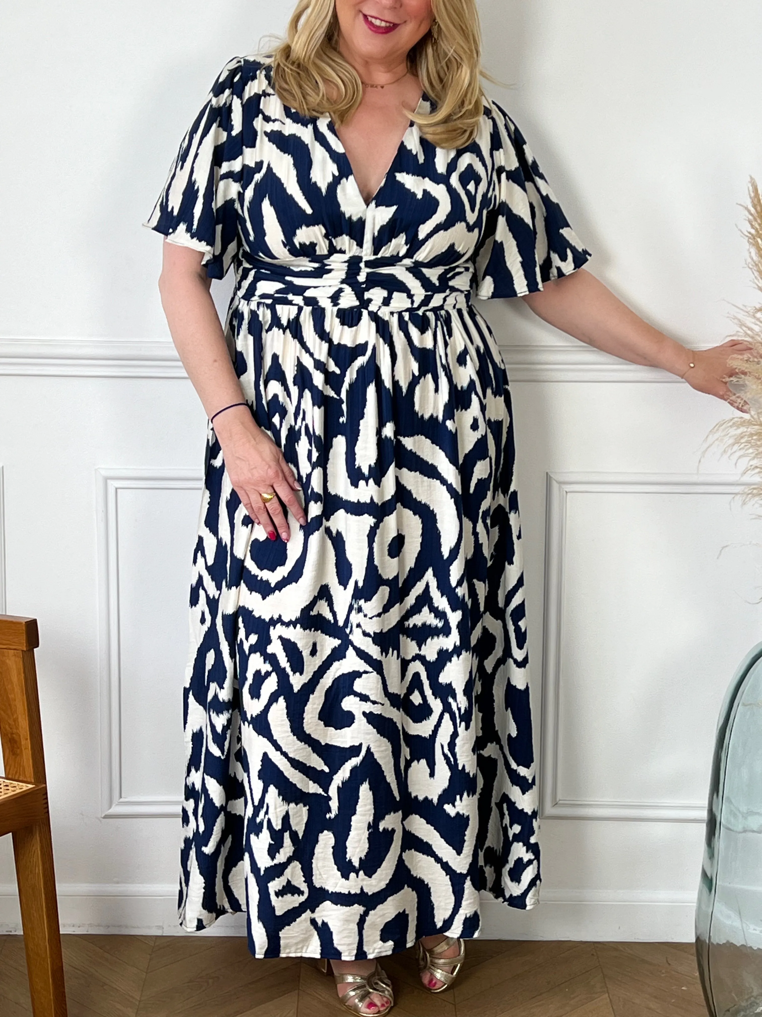 Robe longue à motifs : Clara