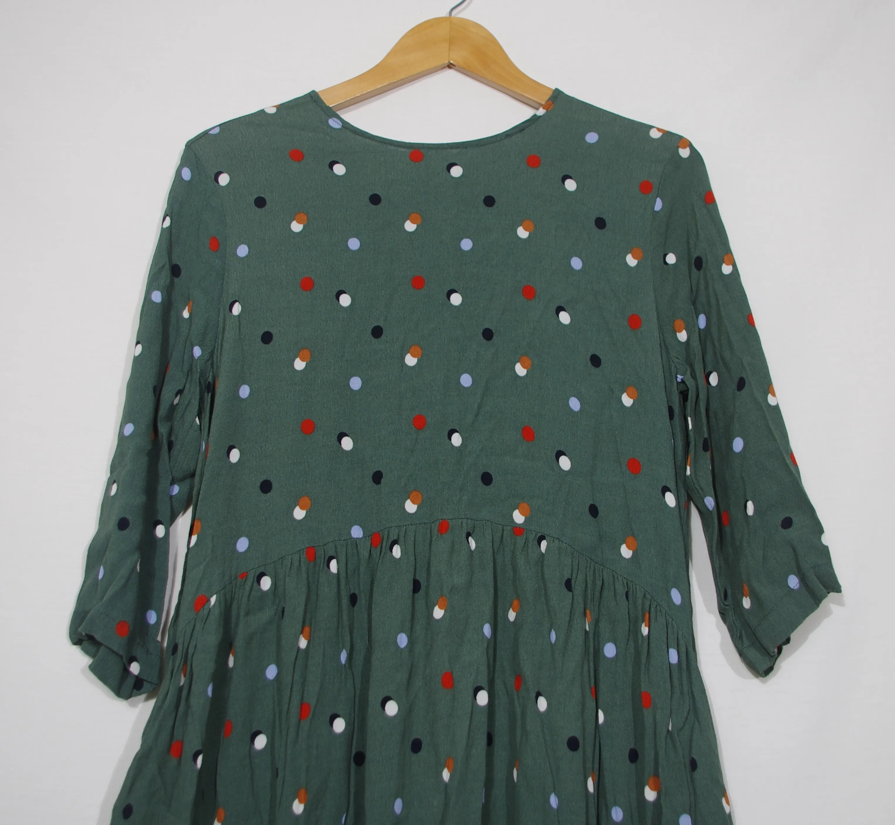 Robe verte imprimé pois colorés - Les essentiels de Monoprix - 44