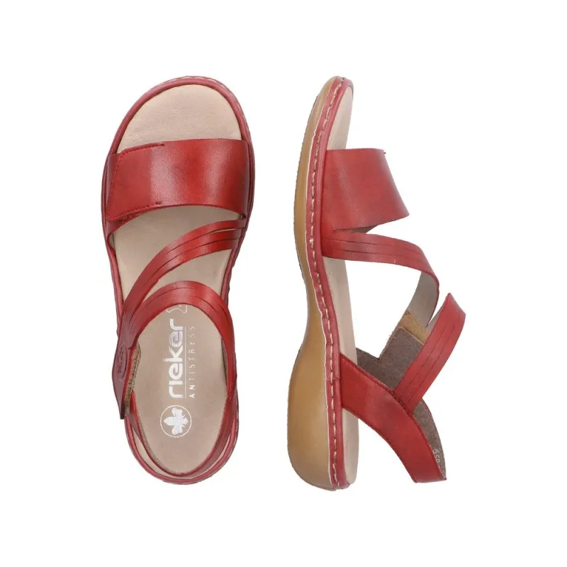 Sandale 65964-35 Rieker rouge