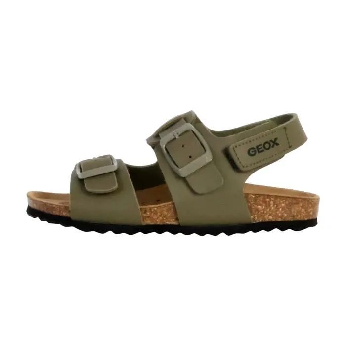 Sandales Enfant - GEOX Gita - Militaire - Scratch - Confort exceptionnel