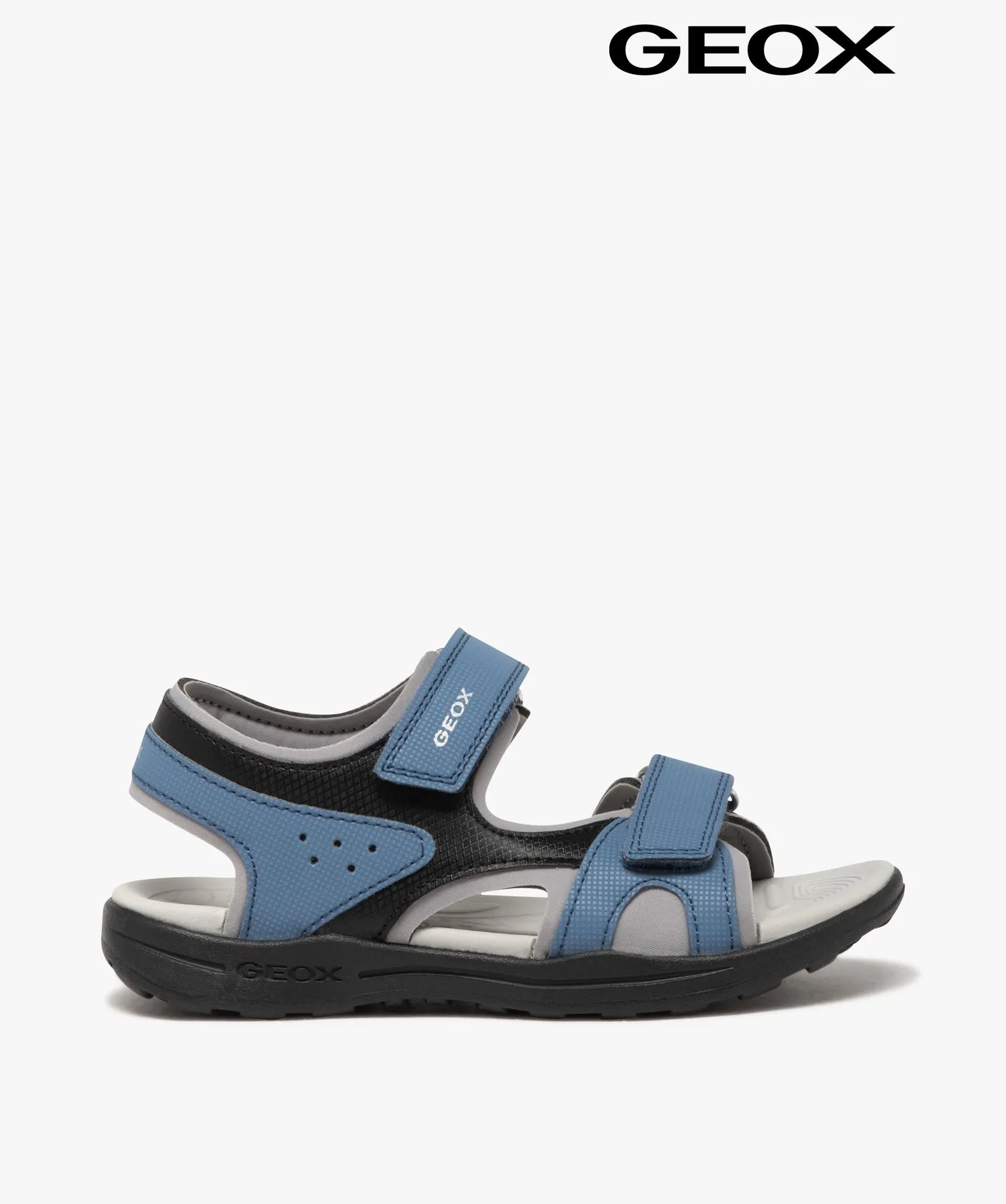 Sandales sport garçon à double scratch - Geox bleu