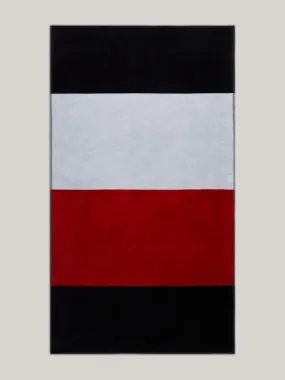 Serviette de plage Global Stripe | Blanc | Tommy Hilfiger