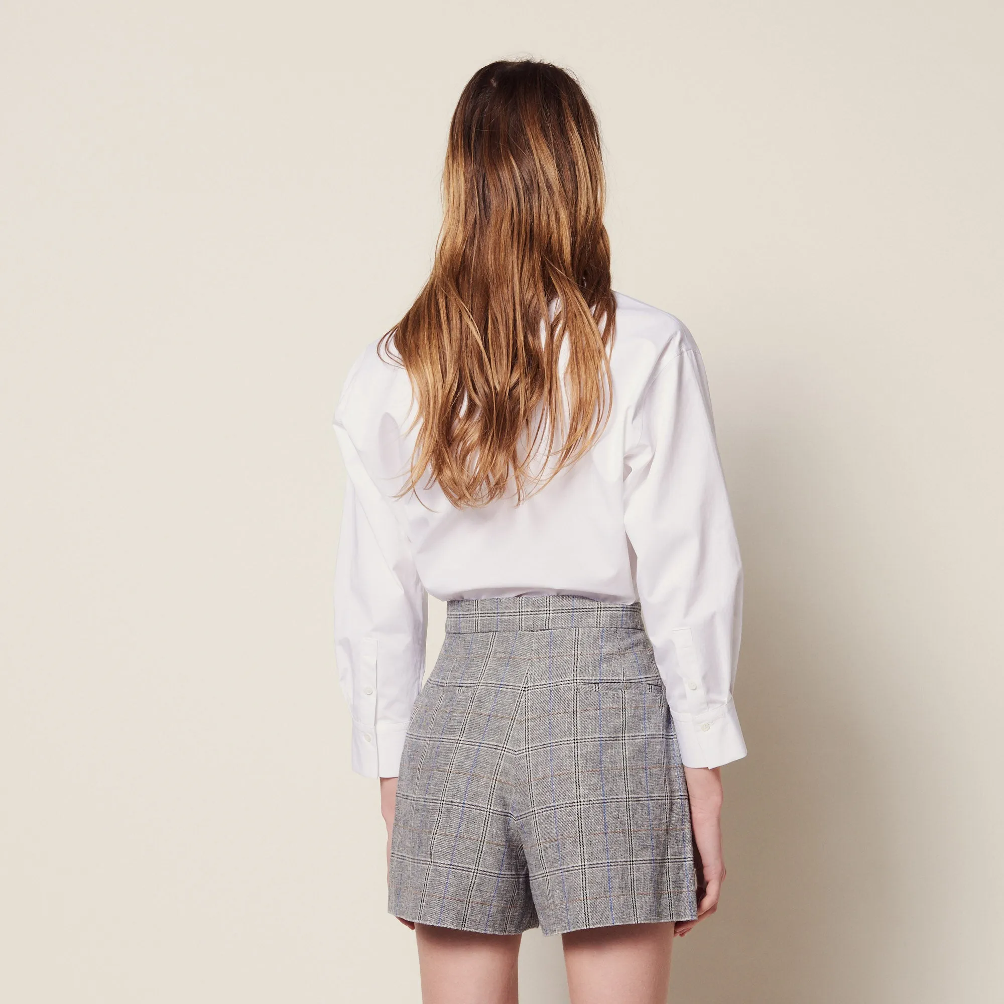Short à carreaux