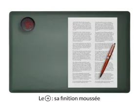 Sous-main en cuir vert anglais "Premium" - 50x34 cm