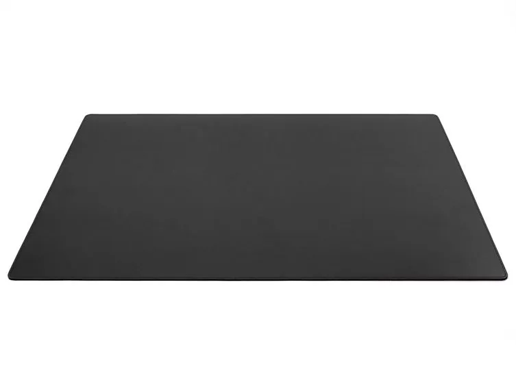 Sous-main XL en cuir noir - 80x50 cm