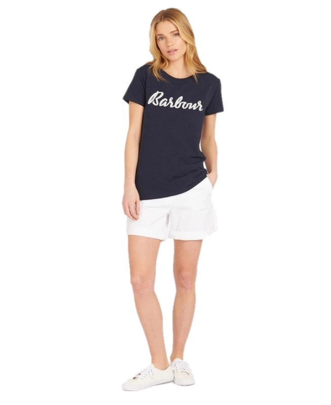 T-Shirt Barbour Femme Rebecca Tee Navy