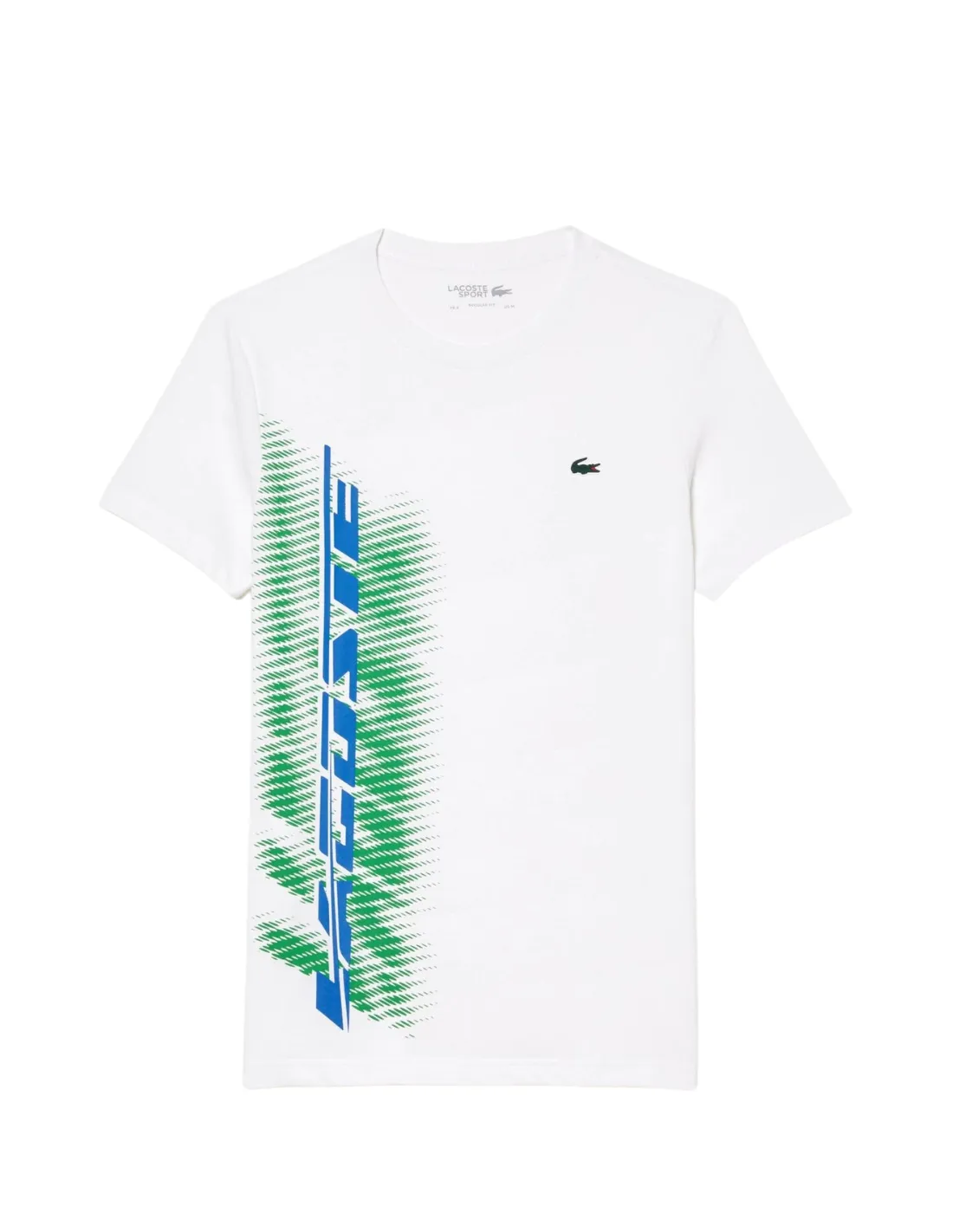 T shirt col rond Lacoste Ref 59965 001 Blanc