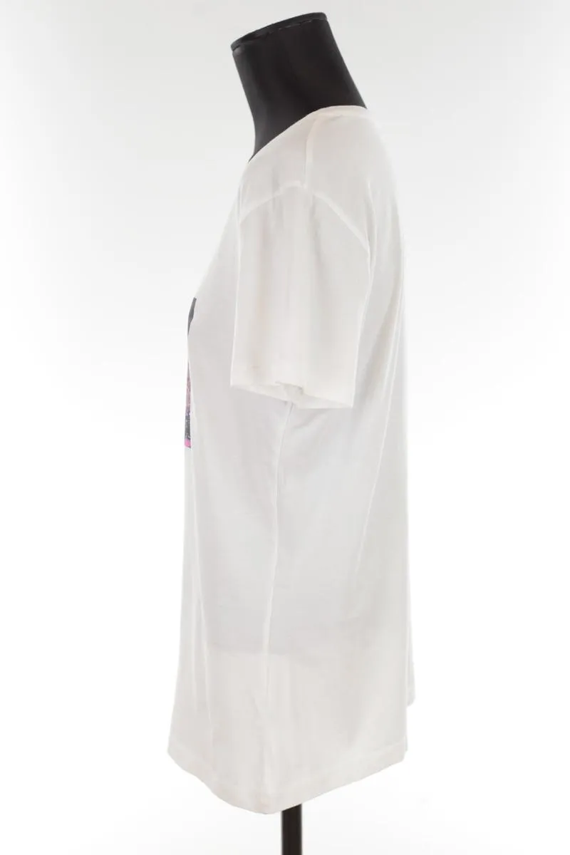 T-shirt en coton Pinko blanc. Matière principale coton. Taille 38.