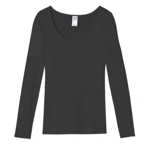 T-shirt En Maille Plumetis À Manches Longues - Noir - Maison Lemahieu - Marques de France