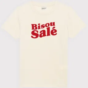 T-shirt enfant Bisou salé velours