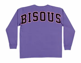 T-shirt Manches Longues Bisous Men College Purple