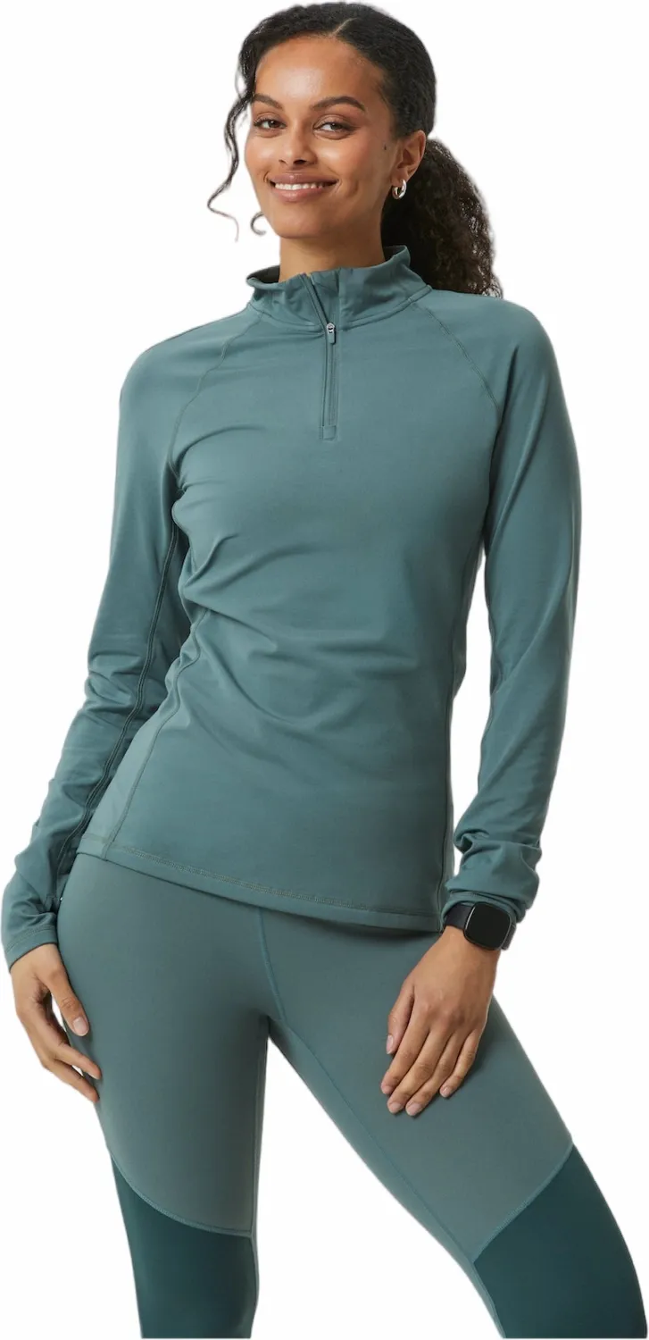 T-shirt Manches Longues Björn Borg Femme Borg Midlayer Balsam Green