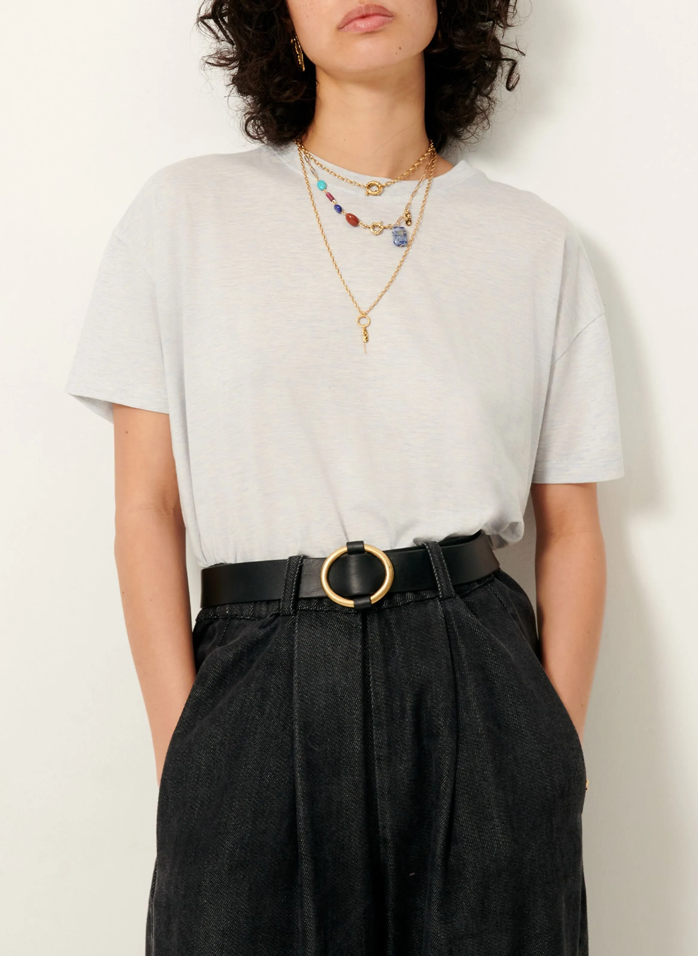 TEE-SHIRT AMPLE COL ROND FLUIDE TOO - SESSUN pour FEMME | Printemps