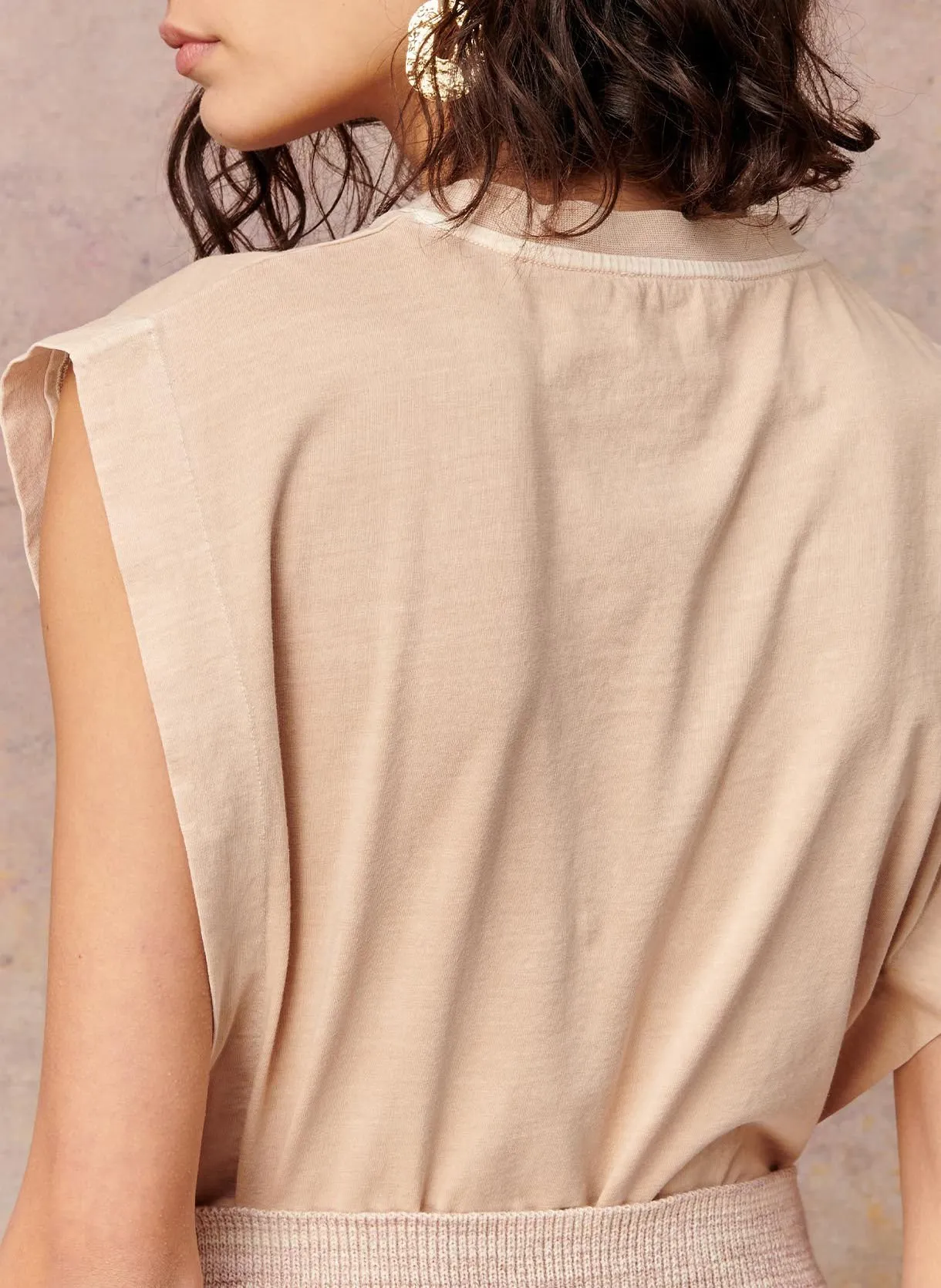 TEE-SHIRT COL ROND DROIT EN COTON BIO ORLANDO - SESSUN pour FEMME | Printemps