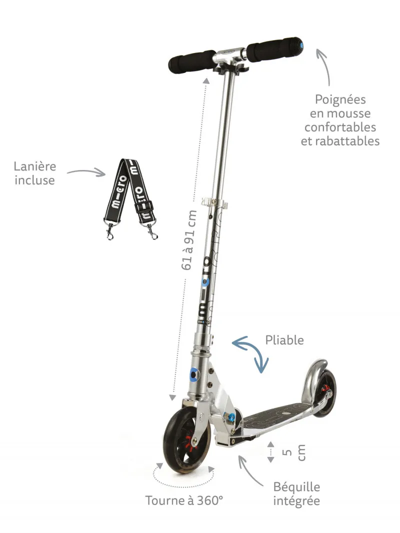 Trottinette adulte Micro Speed+ Mint