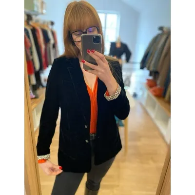 Veste en velours - Noire - IKKS