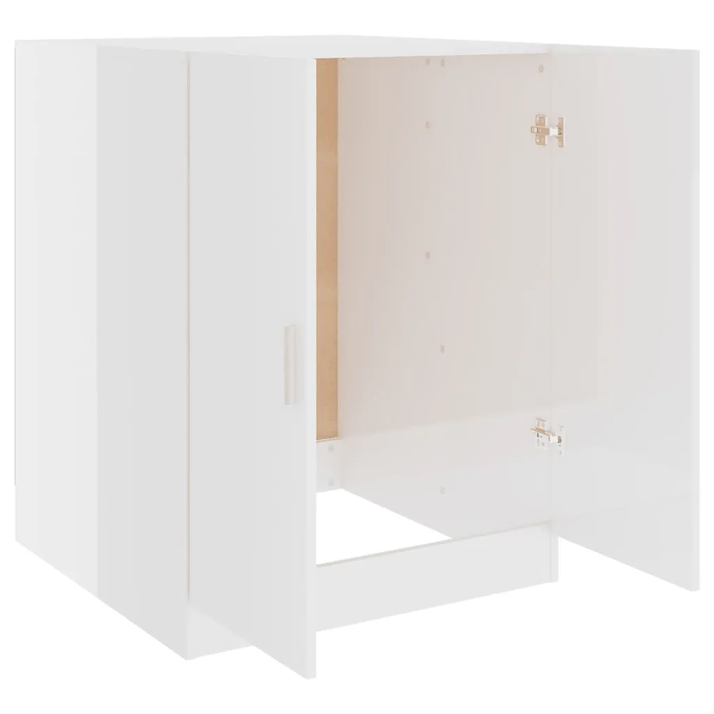 vidaXL Meuble pour machine à laver Blanc brillant 71x71,5x91,5 cm | vidaxl-fr